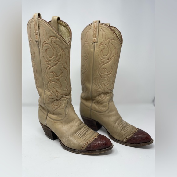 Vintage Dan Post Western Cowboy Boots - Picture 3 of 8